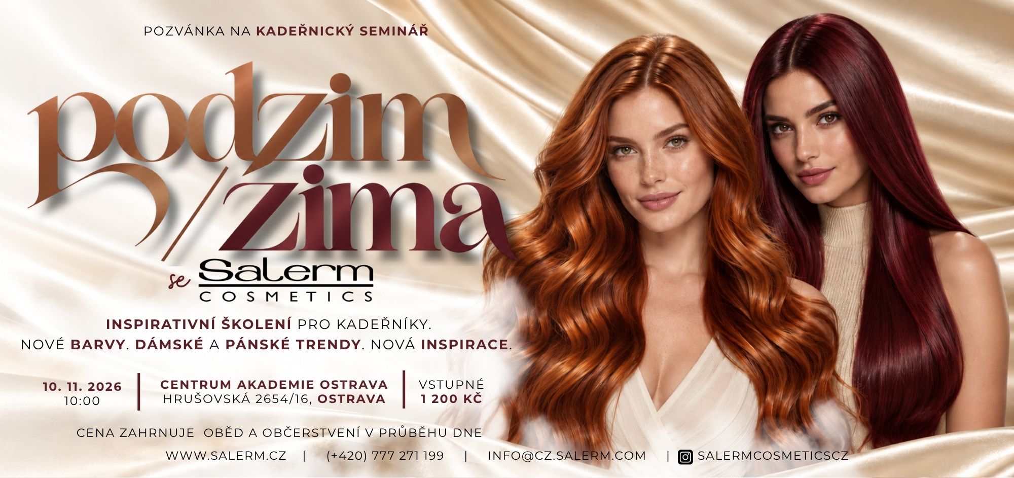 Podzim Zima se Salerm Cosmetics 2026 – kadeřnický seminář Ostrava