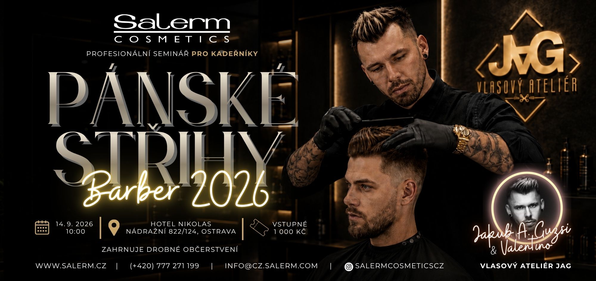 Techniky vlnění – kulmování a společenské účesy Salerm Cosmetics Ostrava 2026
