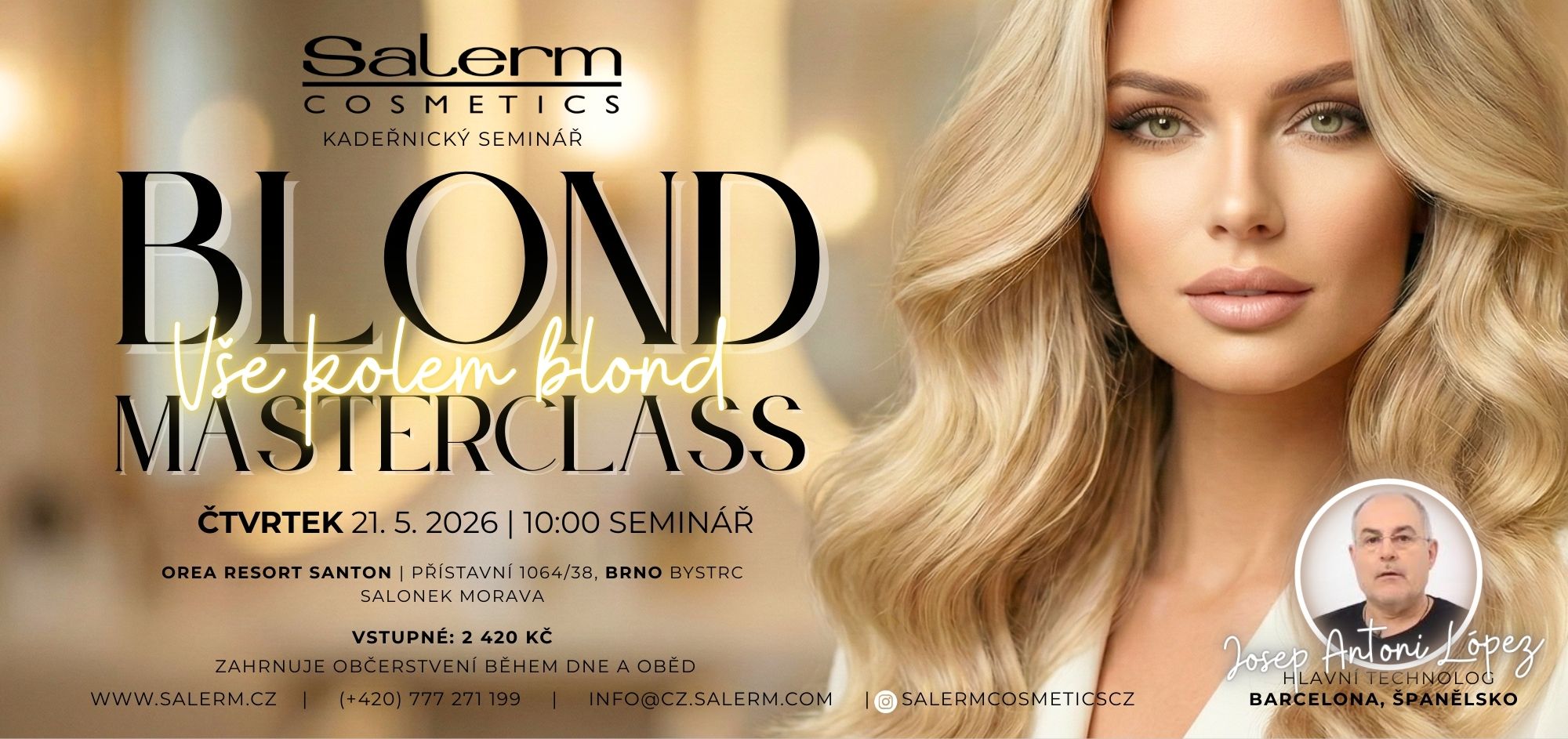 BLOND MASTERCLASS – Salerm Cosmetics Brno 2026