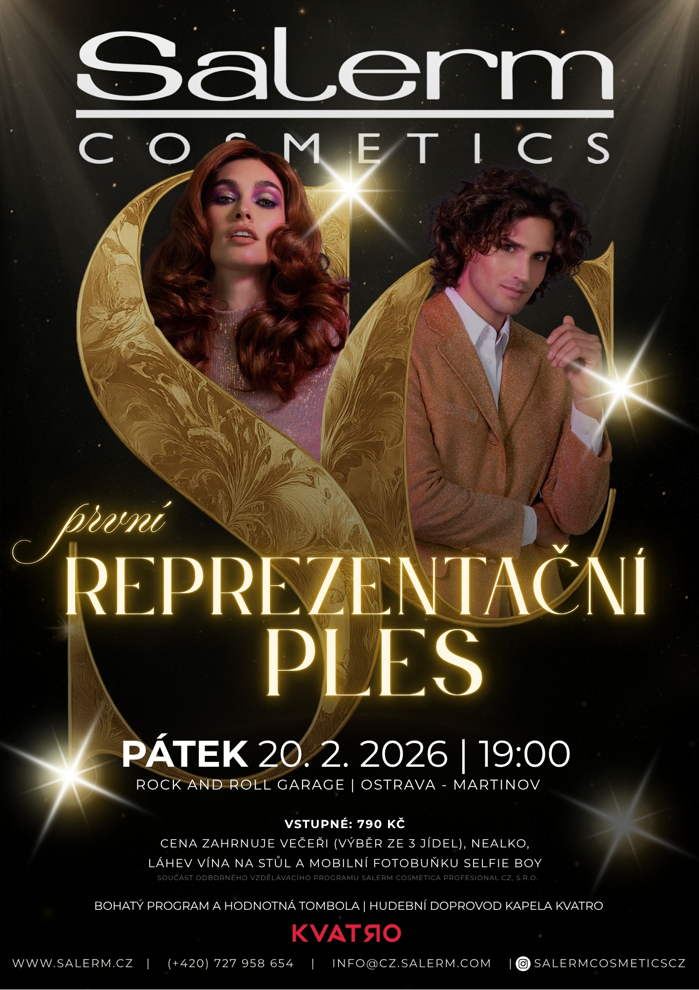 Pozvánka na reprezentační ples Salerm Cosmetics