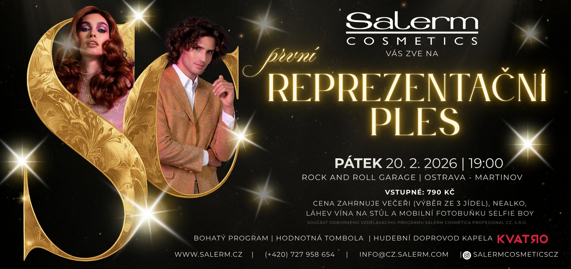 Pozvánka na reprezentační ples Salerm Cosmetics