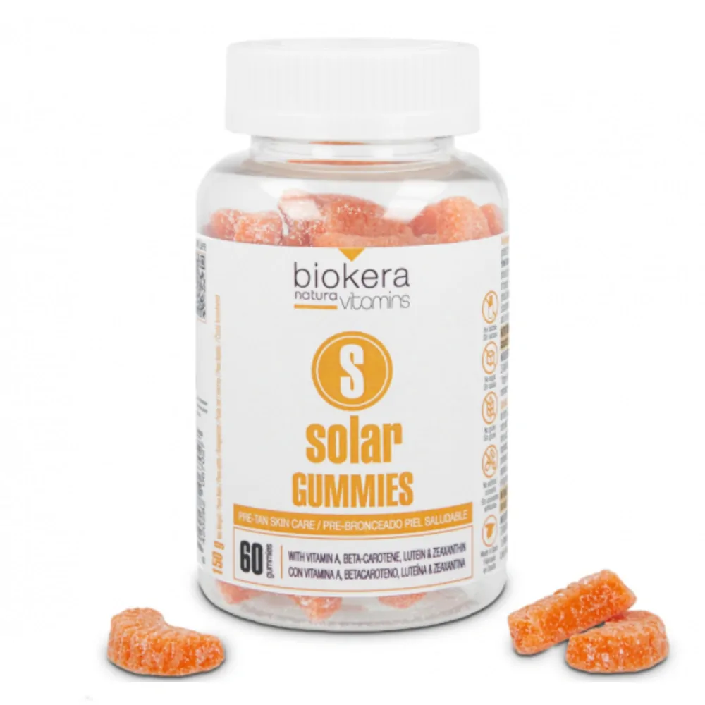 Salerm Biokera Gummies gumové vitamíny před opalováním 150 g