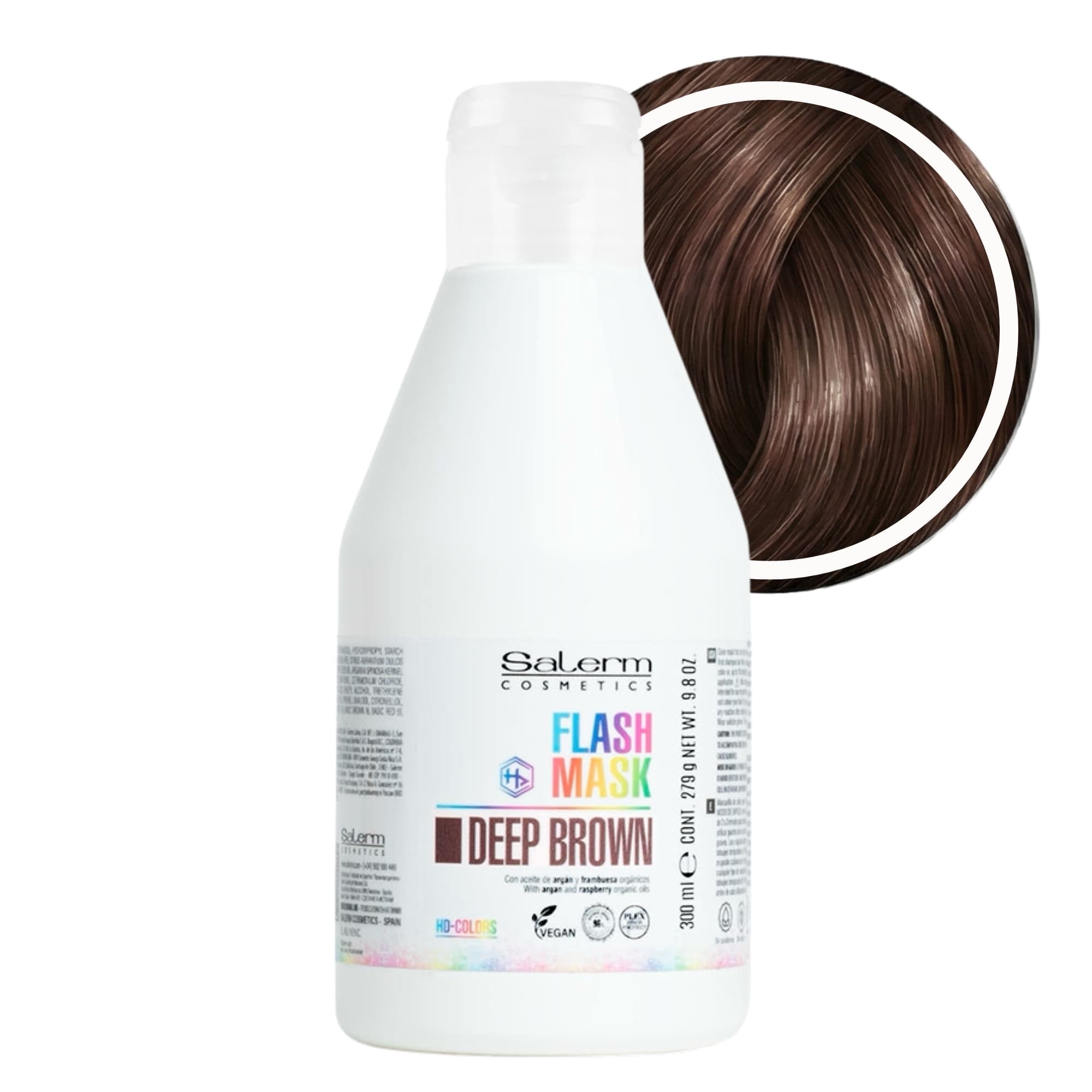 Salerm Flash Mask barvicí maska DEEP BROWN 300 ml