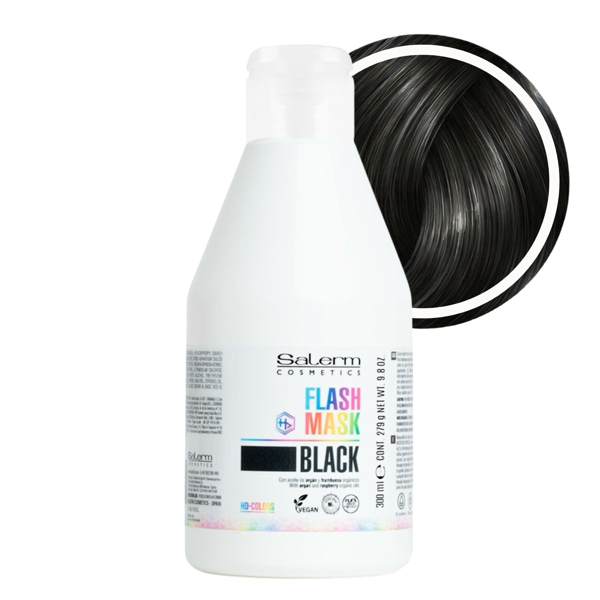Salerm Flash Mask barvicí maska BLACK 300 ml