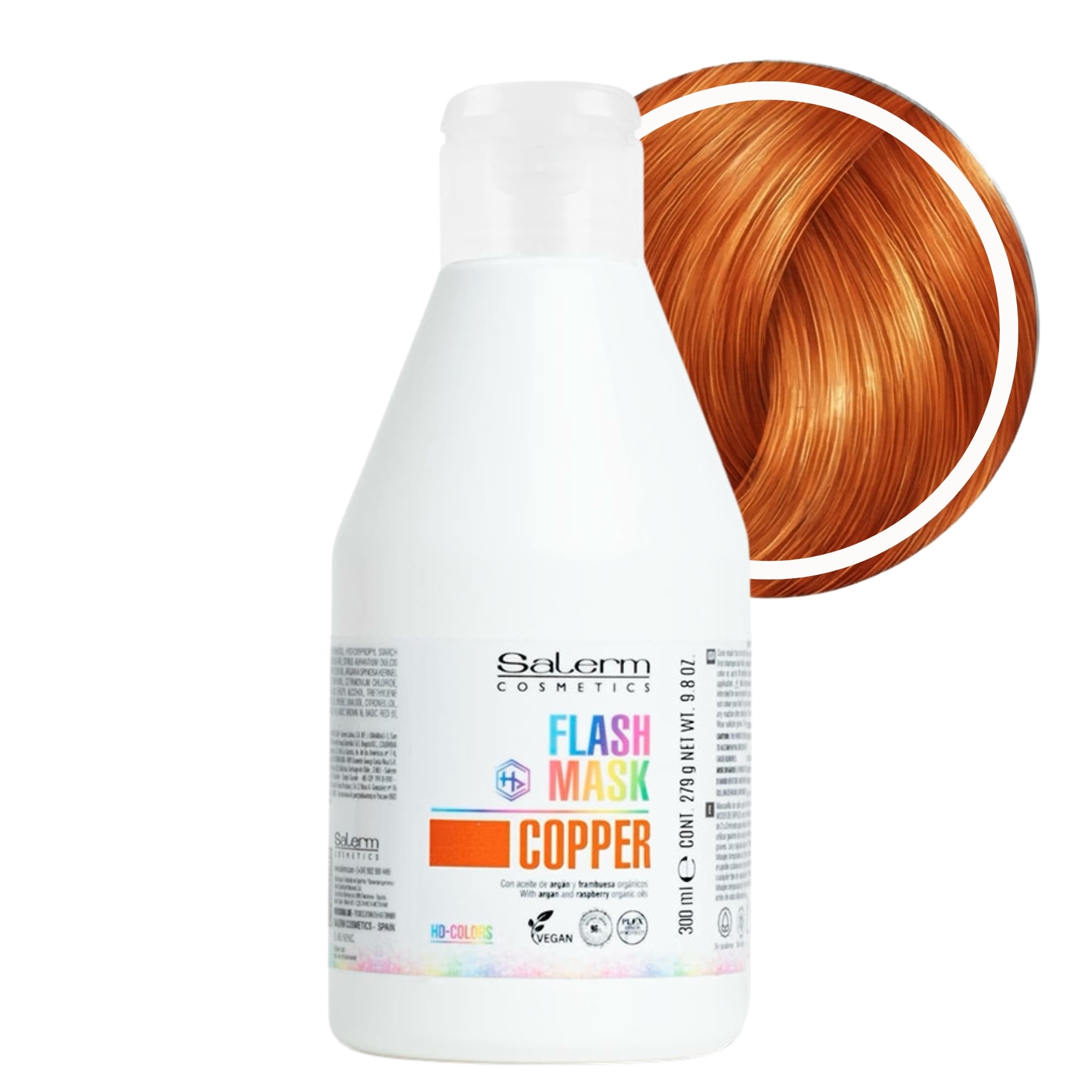 Salerm Flash Mask barvicí maska COPPER 300 ml