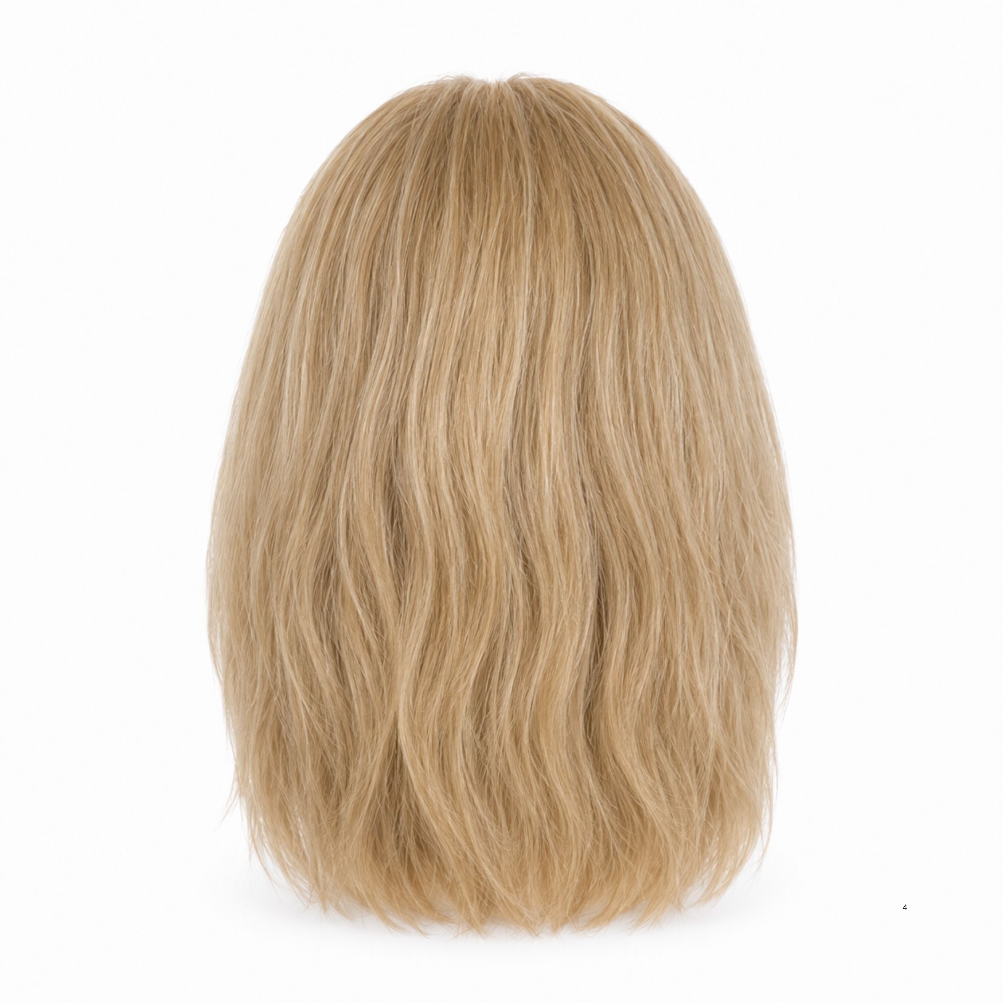 CINDY Cvičná hlava s přírodními vlasy light blonde 30 cm