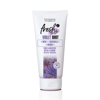 Salerm Biokera Violet Shot maska pro blond vlasy 200 ml