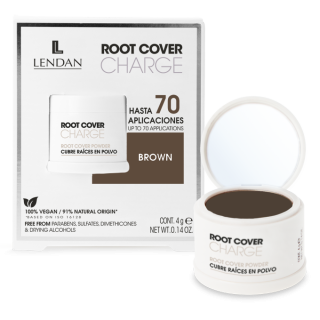 Lendan Root Cover pudr pro zakrytí odrostů a šedin BROWN 4 g
