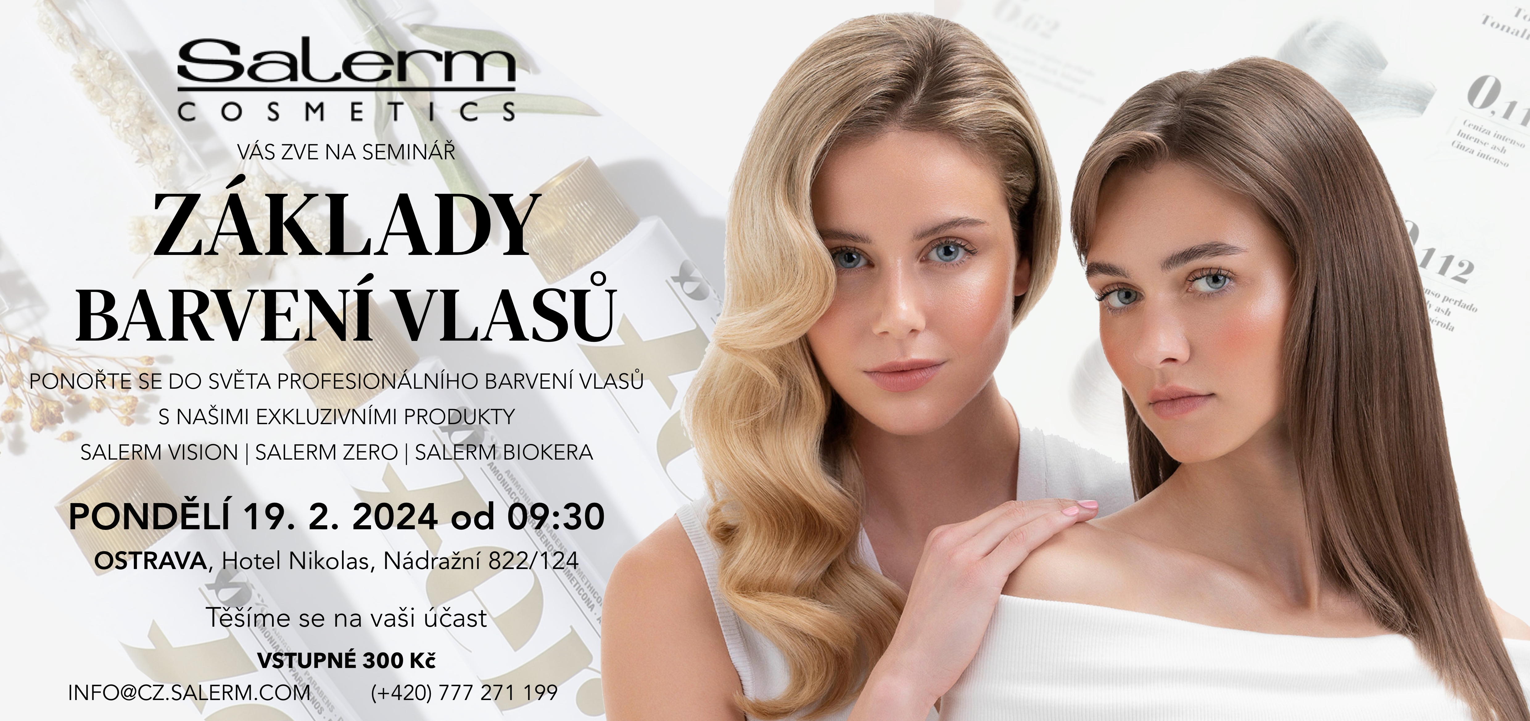 Seminář Salerm Cosmetics: Základy barvení vlasů 2024